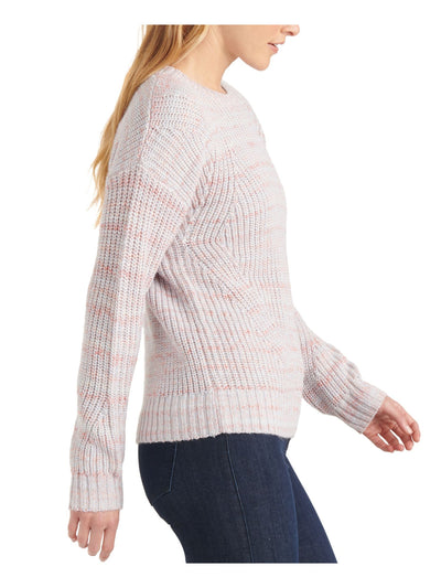 LUCKY BRAND Womens Pink Long Sleeve Crew Neck Blouse Petites SP