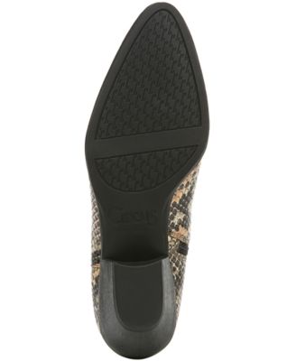 CIRCUS BY SAM EDELMAN Womens Beige Snake Print Pull Tab Cushioned Garth Almond Toe Block Heel Zip-Up Western Boot M