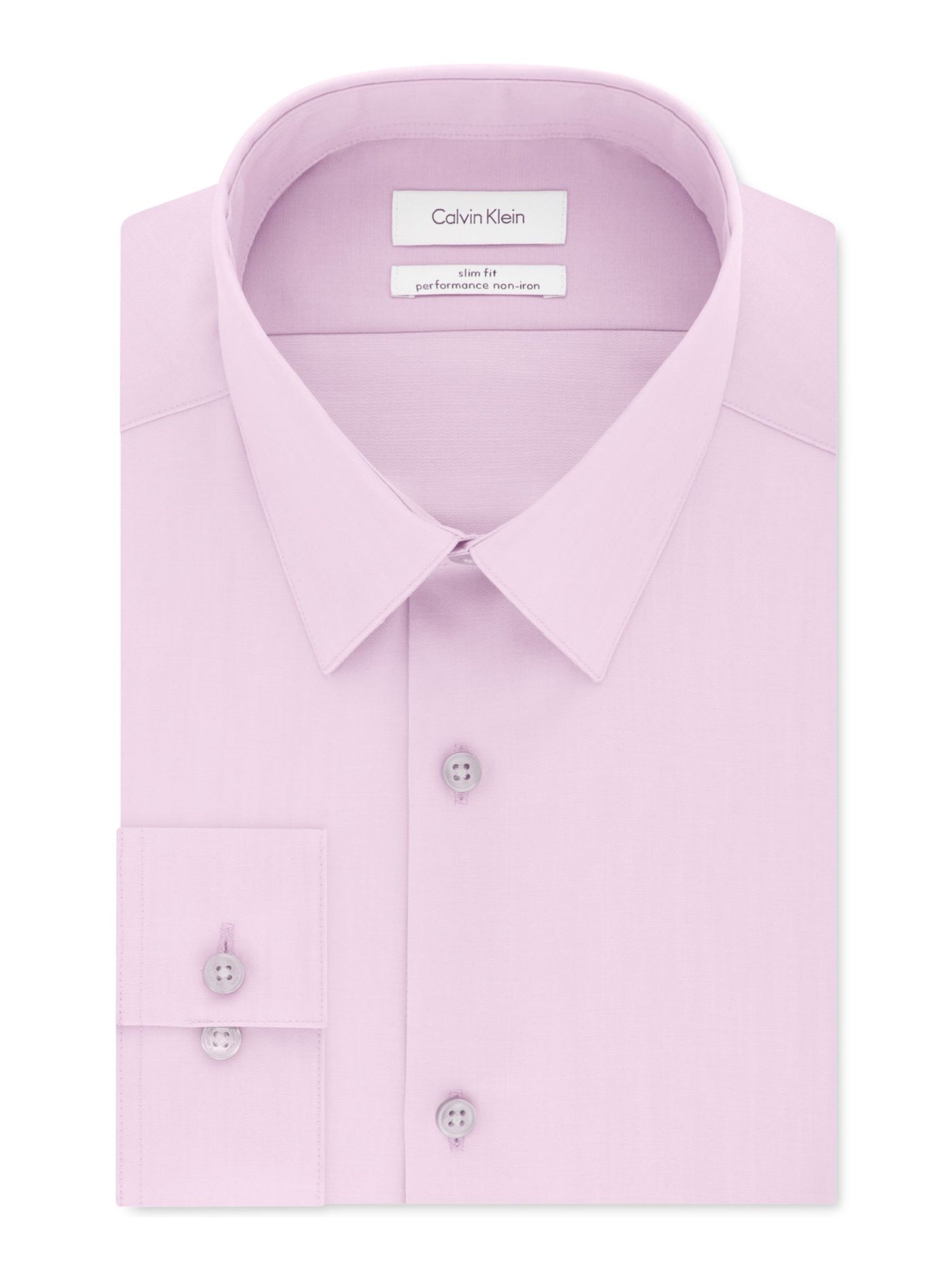 CALVIN KLEIN Mens Pink Slim Fit Cotton Dress Shirt XL 17- 34/35