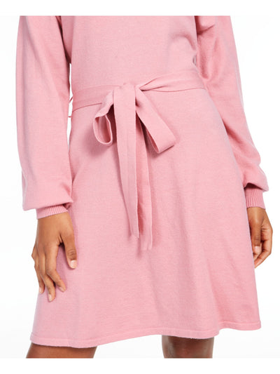 SEQUIN HEARTS Womens Pink Long Sleeve Short Sheath Dress Juniors Size: XS
