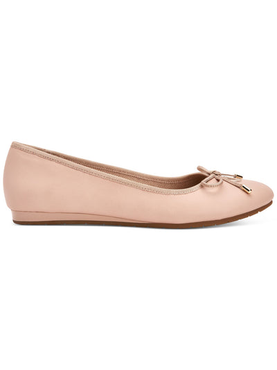 CHARTER CLUB Womens Pink Bow Accent Padded Bailynn Round Toe Slip On Ballet Flats 5 M
