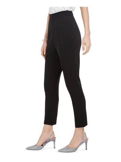 ADRIANNA PAPELL Womens Black Evening Straight leg Pants Petites 6P