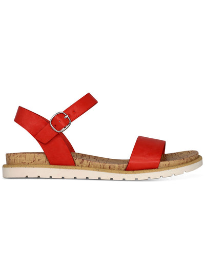 SUN STONE Womens Coral Cushioned Slip Resistant Adjustable Strap Mattie Round Toe Buckle Slingback Sandal 5 M