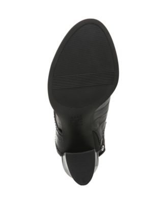 NATURALIZER Womens Black Crocodile N5 Comfort Technology Strappy Breathable Raelynn Almond Toe Block Heel Dress Slingback Sandal M