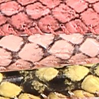 ALDO Womens Pink Snake Print Strappy Trelidda Square Toe Slip On Sandals Shoes
