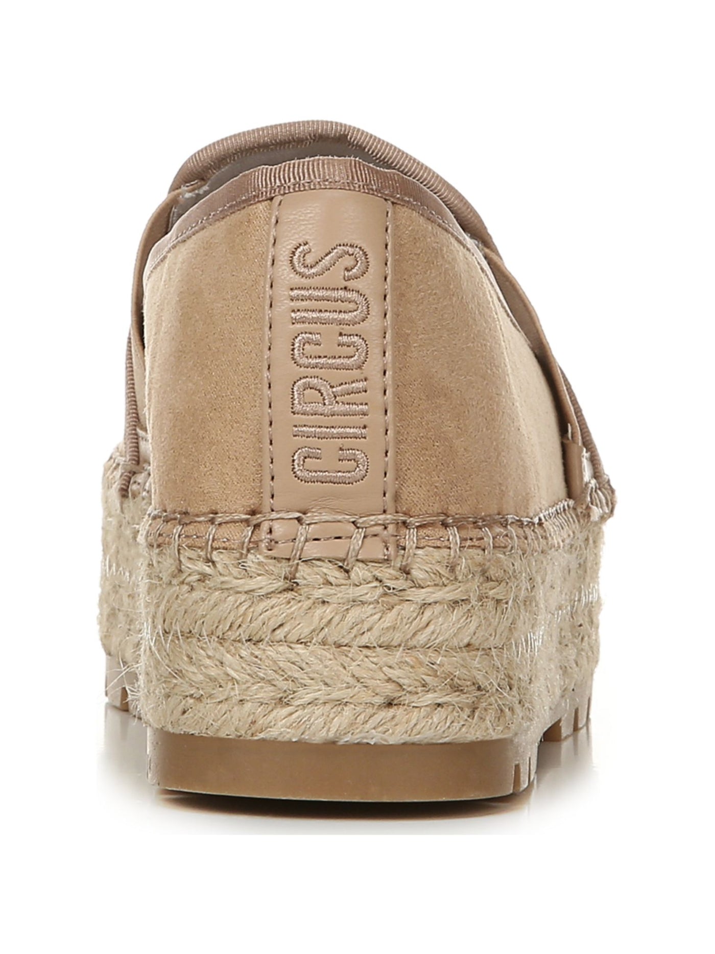 CIRCUS BY SAM EDELMAN Womens Beige Stretch Gore Padded Cora Round Toe Platform Slip On Espadrille Shoes 6.5 M