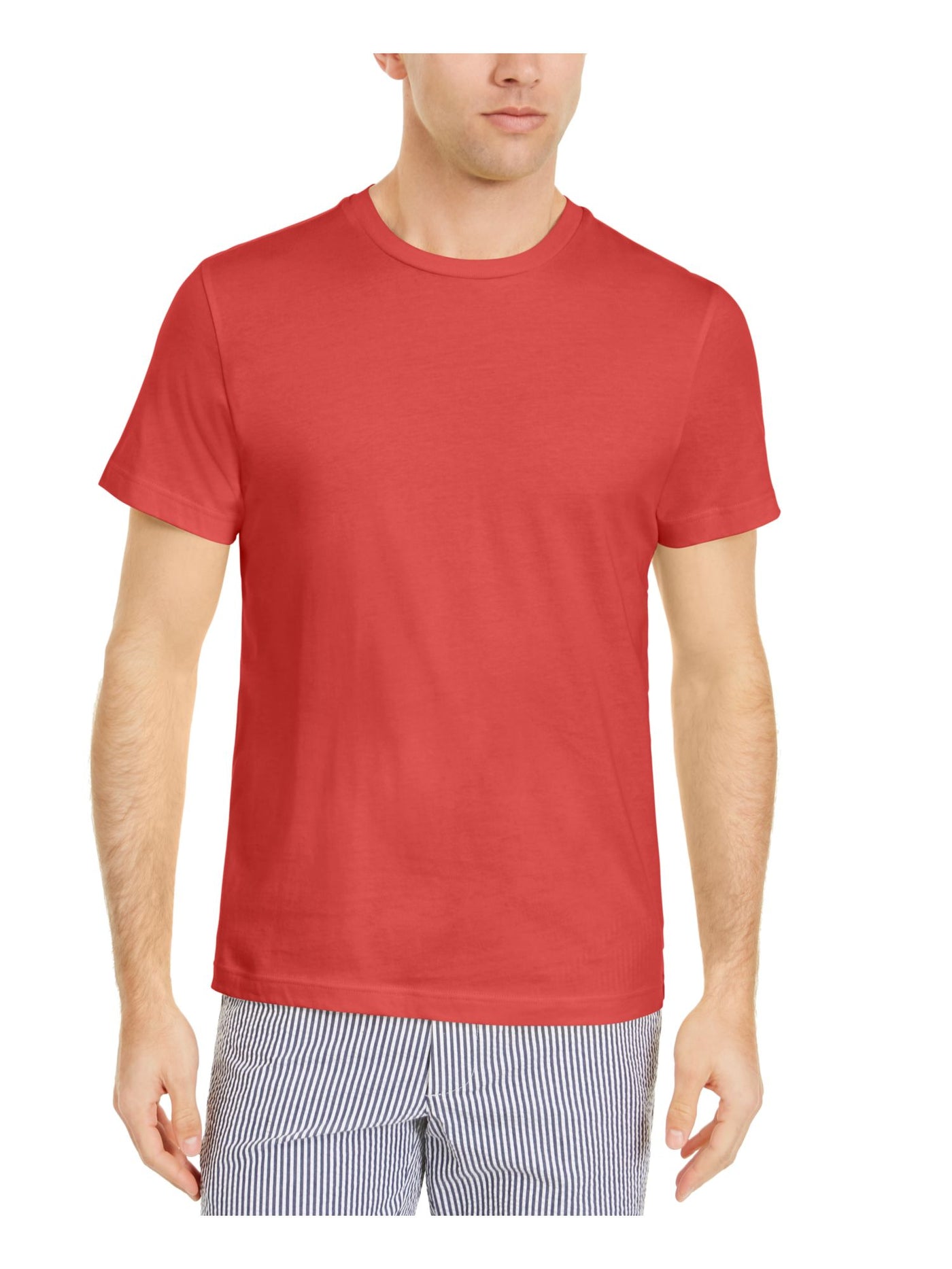 CLUBROOM Mens Coral Lightweight, Classic Fit Moisture Wicking T-Shirt S