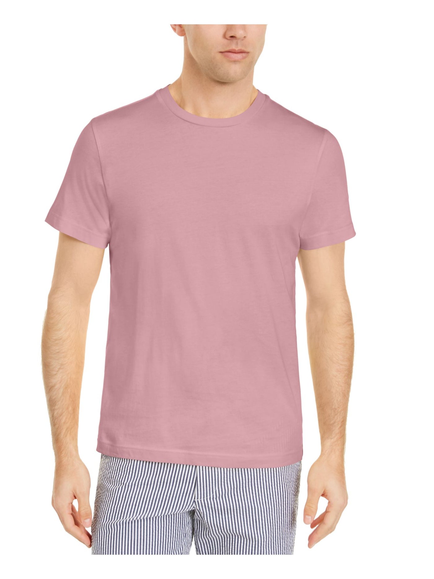 CLUBROOM Mens Purple Classic Fit Cotton T-Shirt S