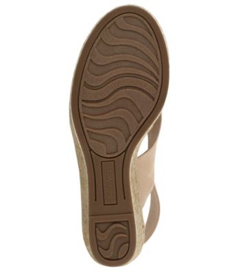 BELLA VITA Womens Beige Open Toe Wedge Buckle Dress Espadrille Shoes M