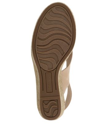 BELLA VITA Womens Beige 1/2" Platform Cushioned Comfort Nadette Ii Round Toe Wedge Buckle Espadrille Shoes W