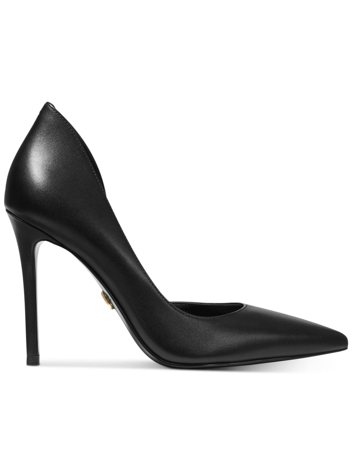 MICHAEL KORS Womens Black Dorsay Padded Comfort Keke Pointed Toe Stiletto Slip On Leather Pumps Shoes 9.5 M