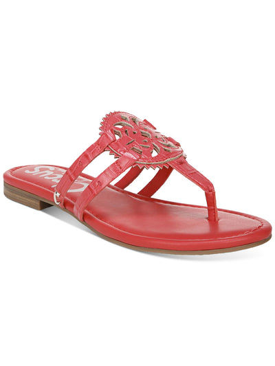 CIRCUS BY SAM EDELMAN Womens Coral Medallion Canyon Almond Toe Slip On Thong Sandals 7.5 M