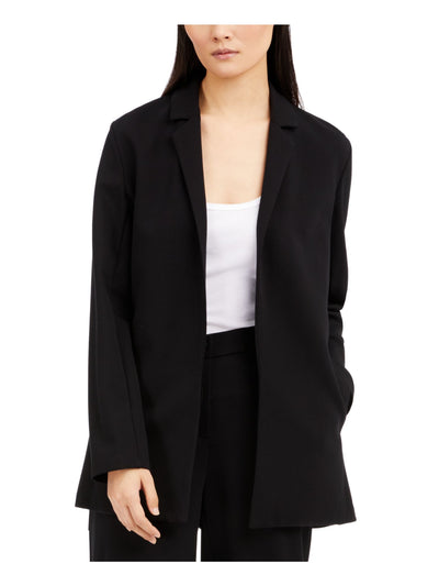 EILEEN FISHER Womens Black Pocketed Tencel Notch Collar Blazer Jacket XL