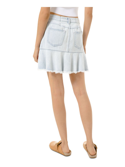 MICHAEL KORS Womens Blue Short Skirt 4