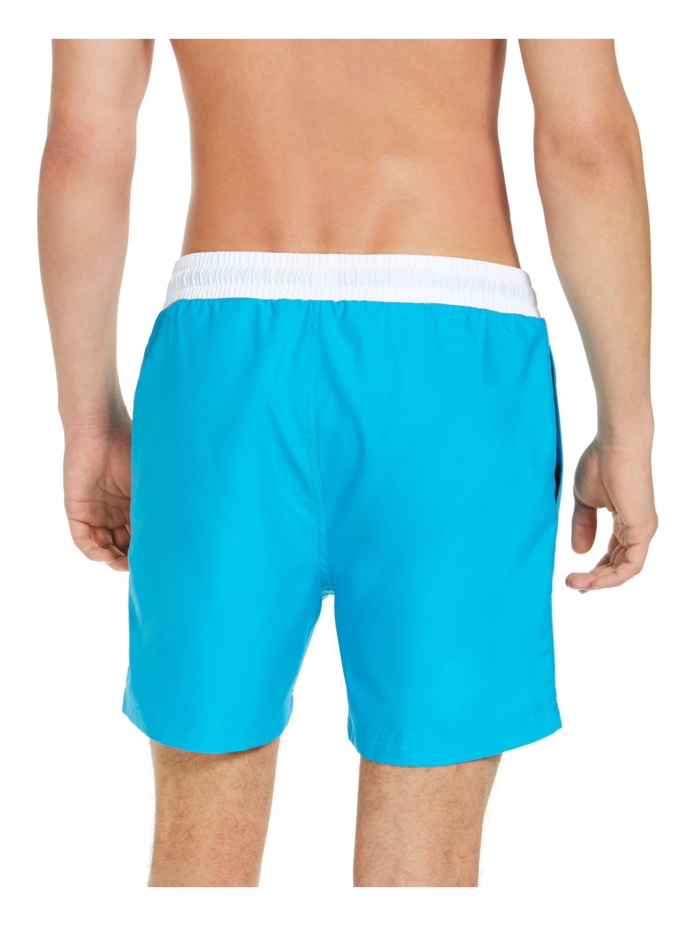 INC Mens Blue Drawstring Lined Classic Fit Swim Trunks XL