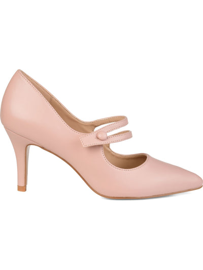 JOURNEE COLLECTION Womens Blush Pink Padded Sidney Pointed Toe Stiletto Dress Pumps 10