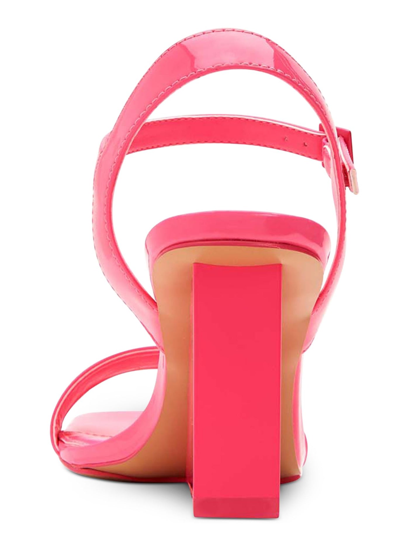 KATY PERRY Womens Pink Comfort Adjustable Strap The Ira Square Toe Wedge Buckle Dress Slingback Sandal 7 M