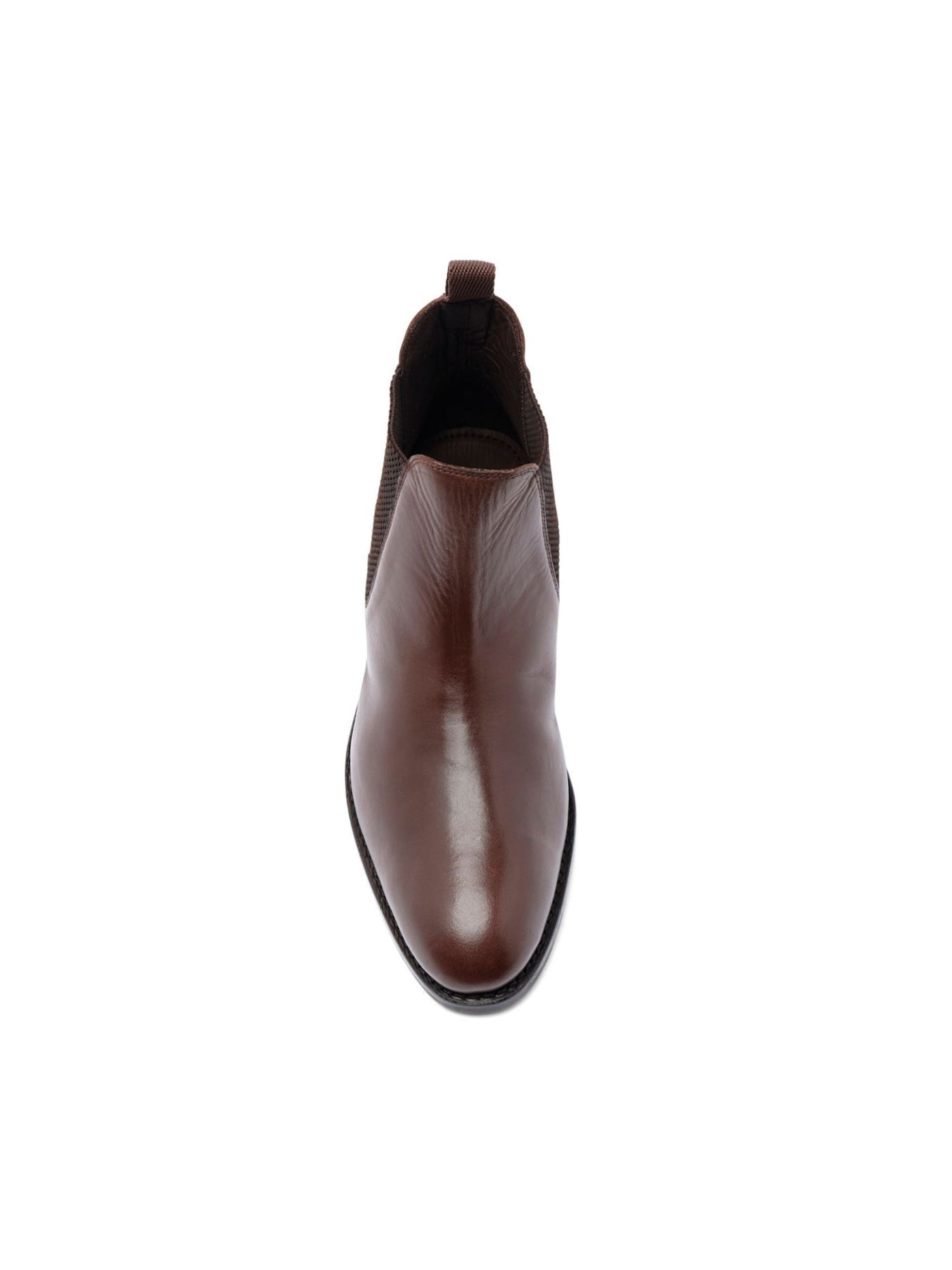 ANTHONY VEER ESSENTIALS Mens Brown Goring Jefferson Round Toe Slip On Leather Chelsea 8 D