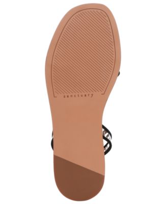SANCTUARY Womens Beige Snake Translucent Straps Asymmetrical Nellie Round Toe Buckle Gladiator Sandals Shoes M