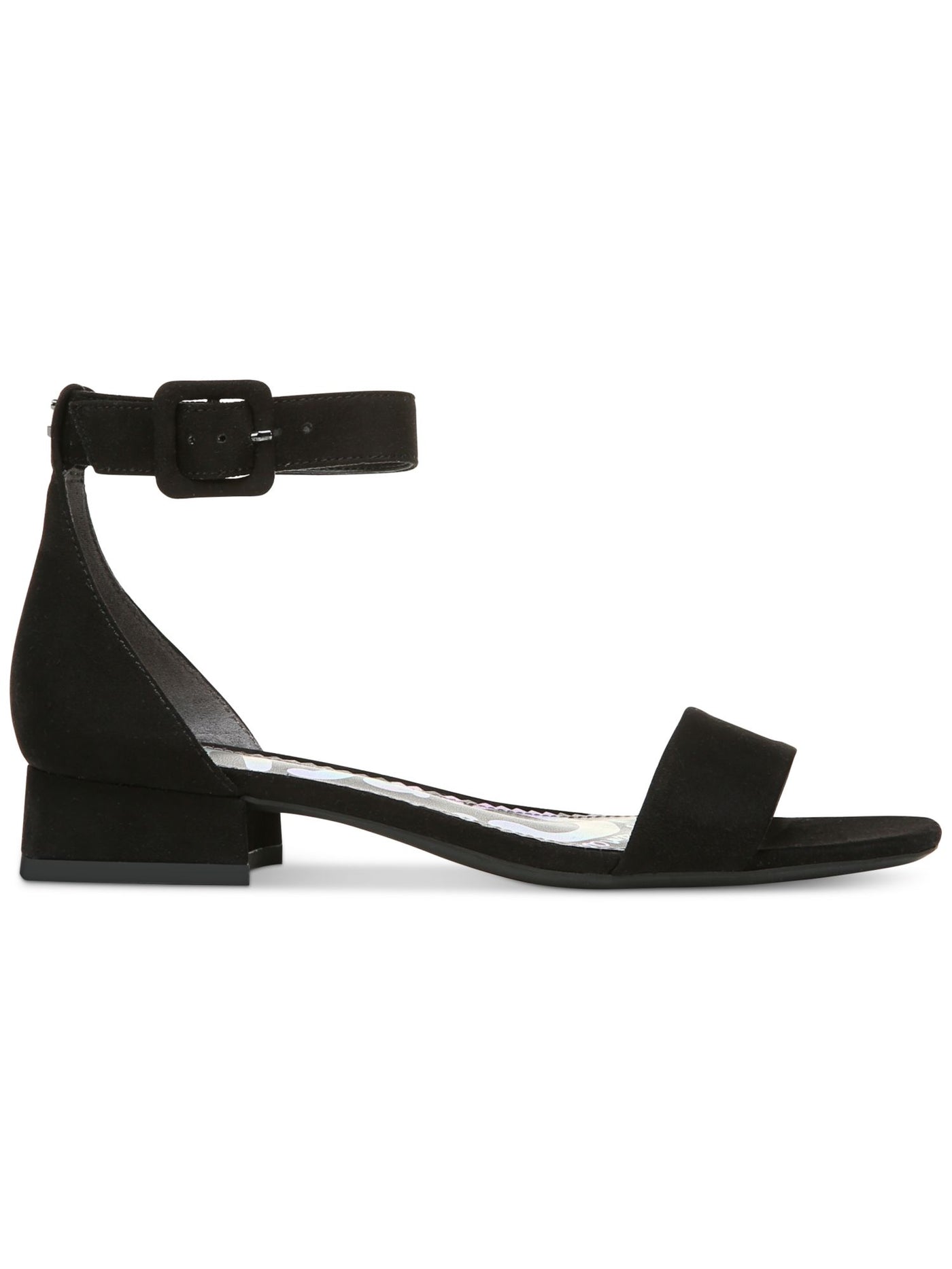 CIRCUS BY SAM EDELMAN Womens Black Closed Back Adjustable Strap Padded Jade Round Toe Block Heel Buckle Dress Sandals 9 M