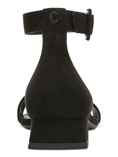 CIRCUS BY SAM EDELMAN Womens Black Closed Back Adjustable Strap Padded Jade Round Toe Block Heel Buckle Dress Sandals 9 M
