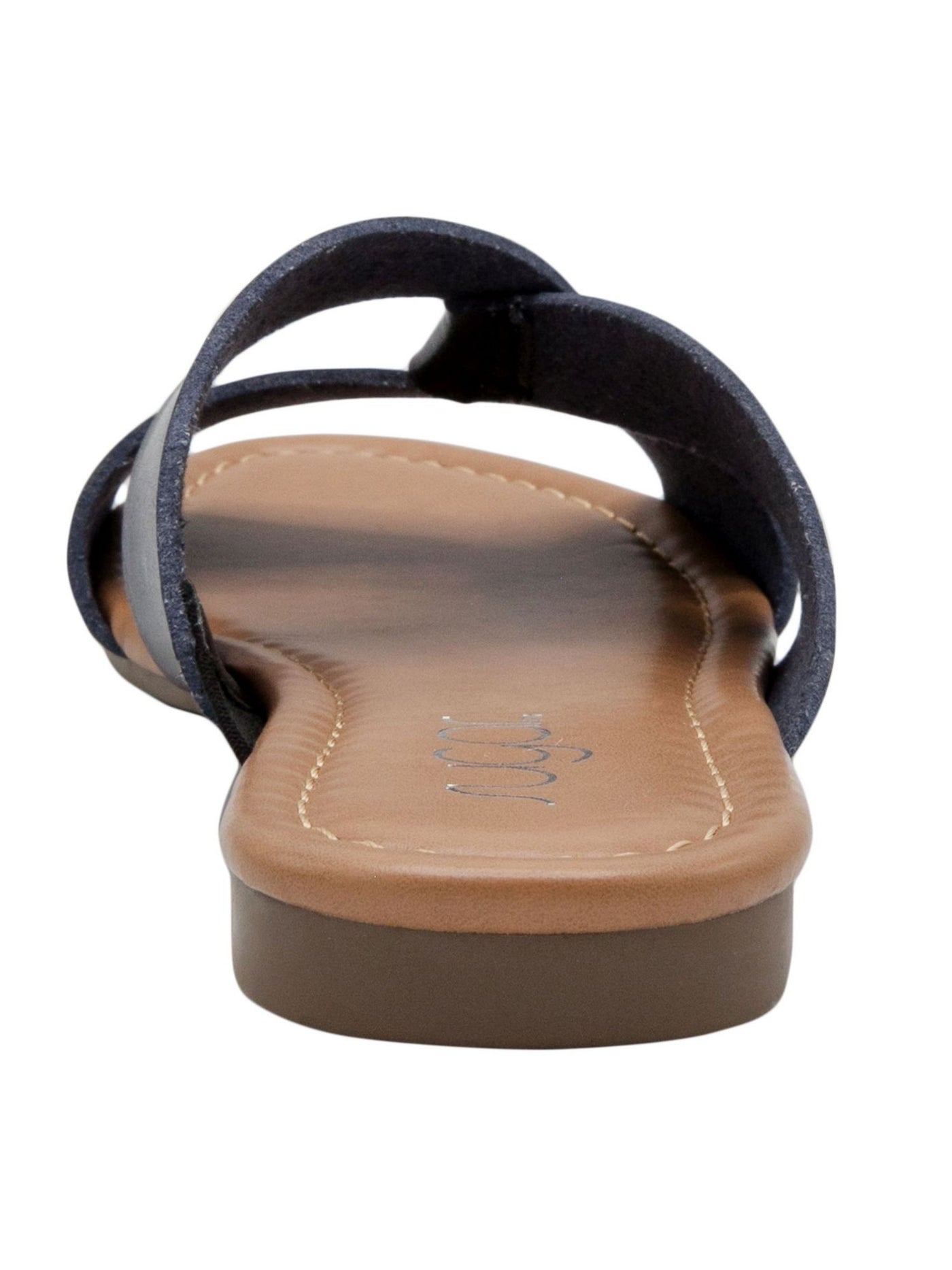 SUGAR Womens Black Knotted Design Comfort Woven Olena Round Toe Block Heel Slip On Slide Sandals Shoes 8.5 M