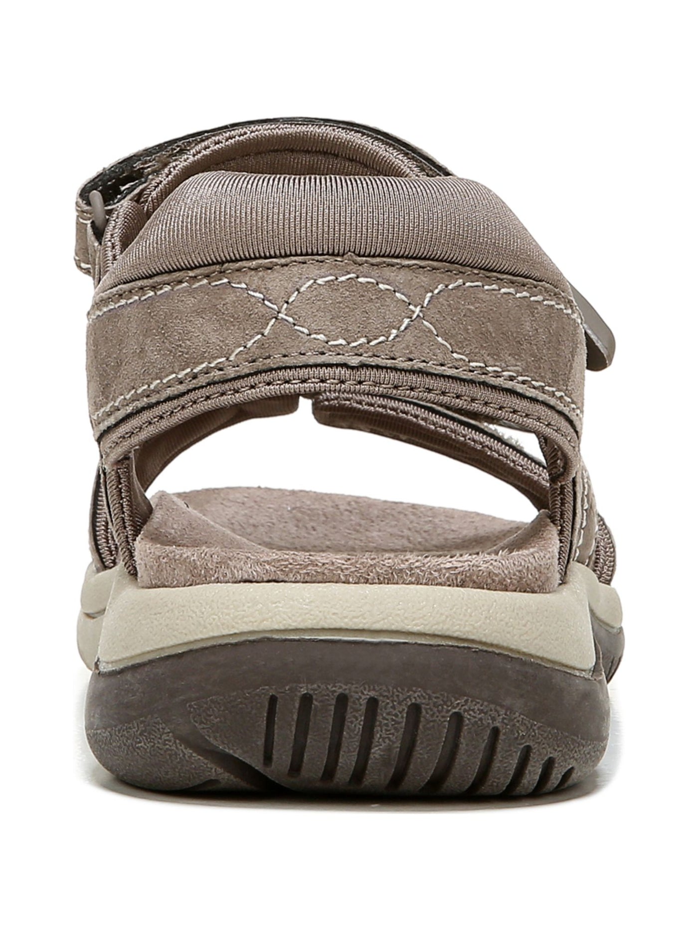 DR SCHOLLS Womens Beige Mixed Media Comfort Cushioned Padded Ankle Strap Adjustable Cut Out Adelle Round Toe Wedge Sandals Shoes 9 M