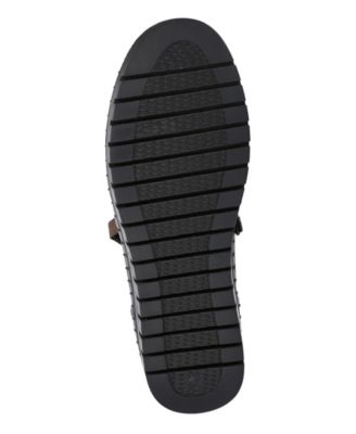 COMFORT WAVE EASY STREET Womens Brown 1/2" Platform Tasseled Comfort Shalina Round Toe Wedge Leather Booties W