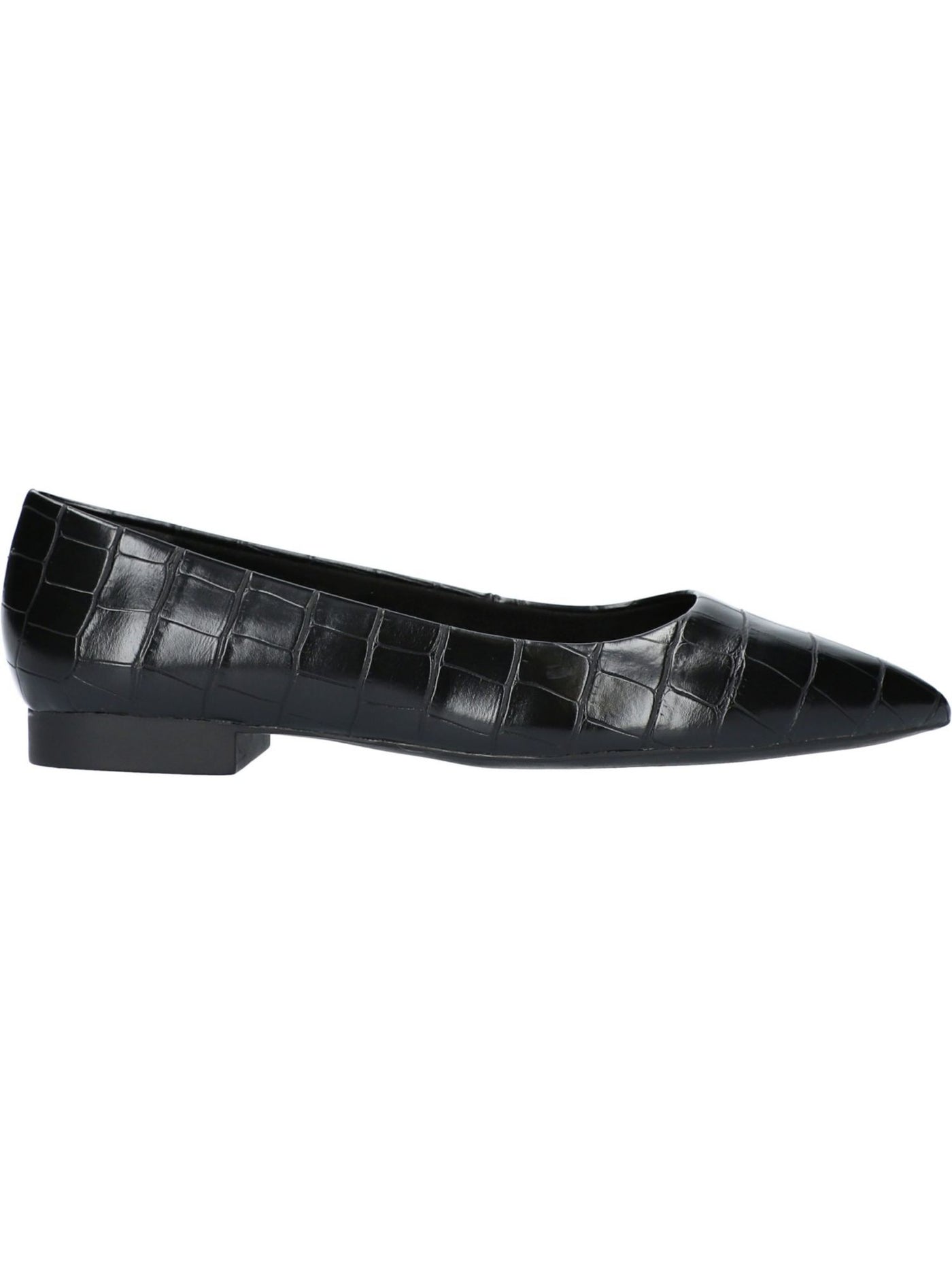 BELLA VITA Womens Black Padded Vivien Pointed Toe Slip On Dress Flats Shoes 12 M