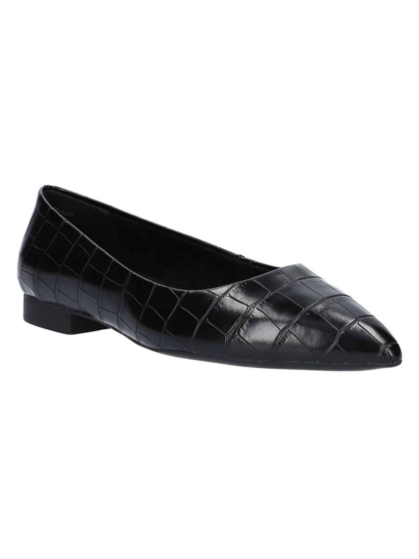 BELLA VITA Womens Black Padded Vivien Pointed Toe Slip On Dress Flats Shoes 12 M