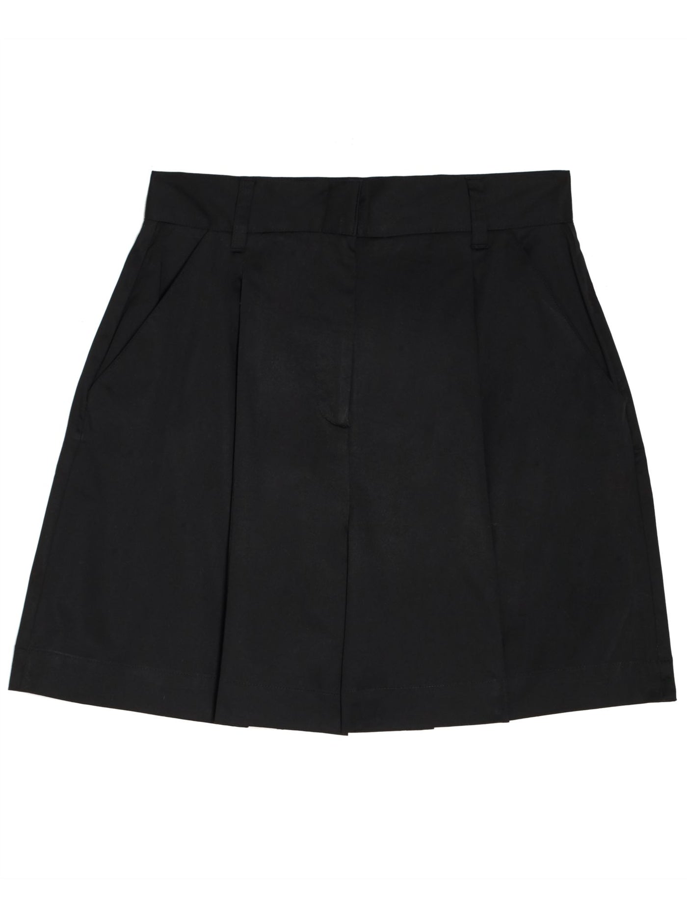 DANIELLE BERNSTEIN Womens Black Pleated Zippered Shorts Size: 14