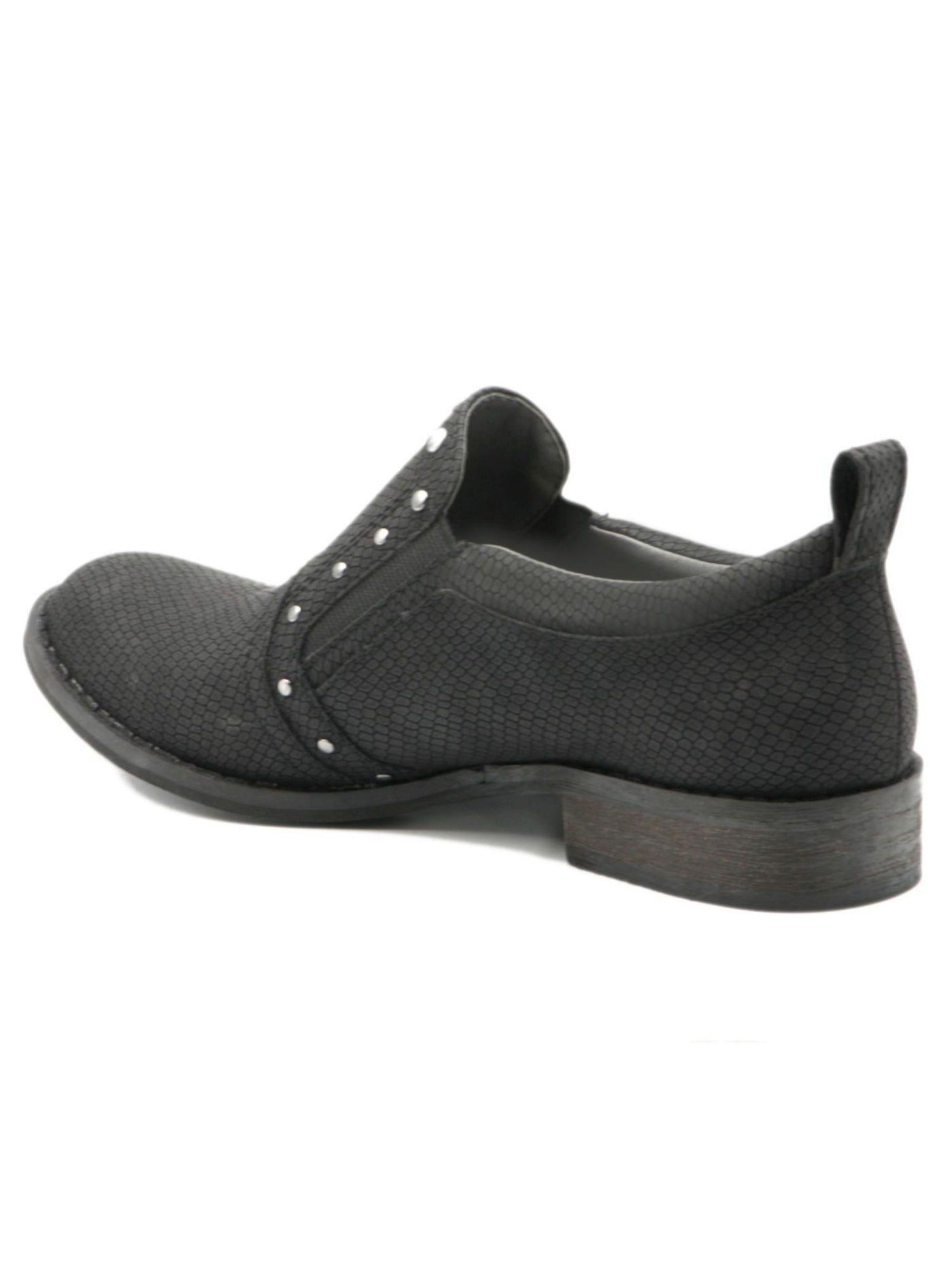 MOOTSIES TOOTSIES Womens Gray Stretch Padded Studded Kira Round Toe Slip On Flats Shoes