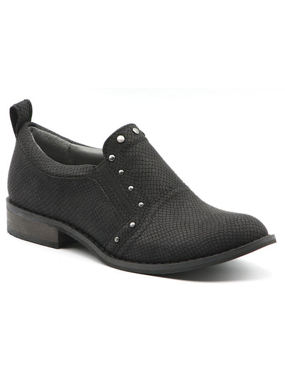 MOOTSIES TOOTSIES Womens Gray Stretch Padded Studded Kira Round Toe Slip On Flats Shoes 5.5