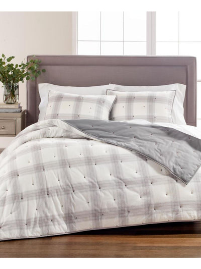 MARTHA STEWART Ivory Plaid 21 X 27 Sham