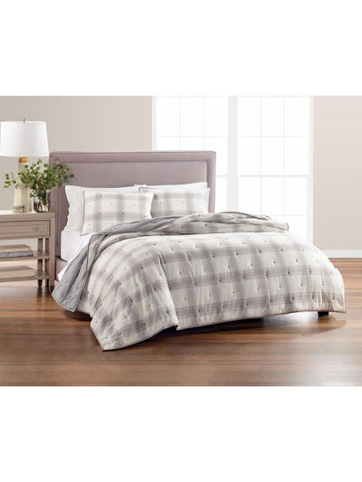 MARTHA STEWART Ivory Plaid 21 X 27 Sham