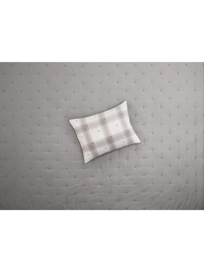 MARTHA STEWART Ivory Plaid 21 X 27 Sham