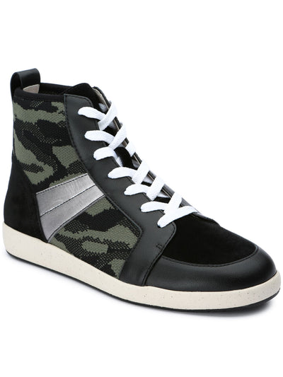 SANCTUARY Womens Green Camouflage Removable Insole Slip Resistant Cushioned Major smart Creation Round Toe Platform Lace-Up Athletic Sneakers Shoes 6.5