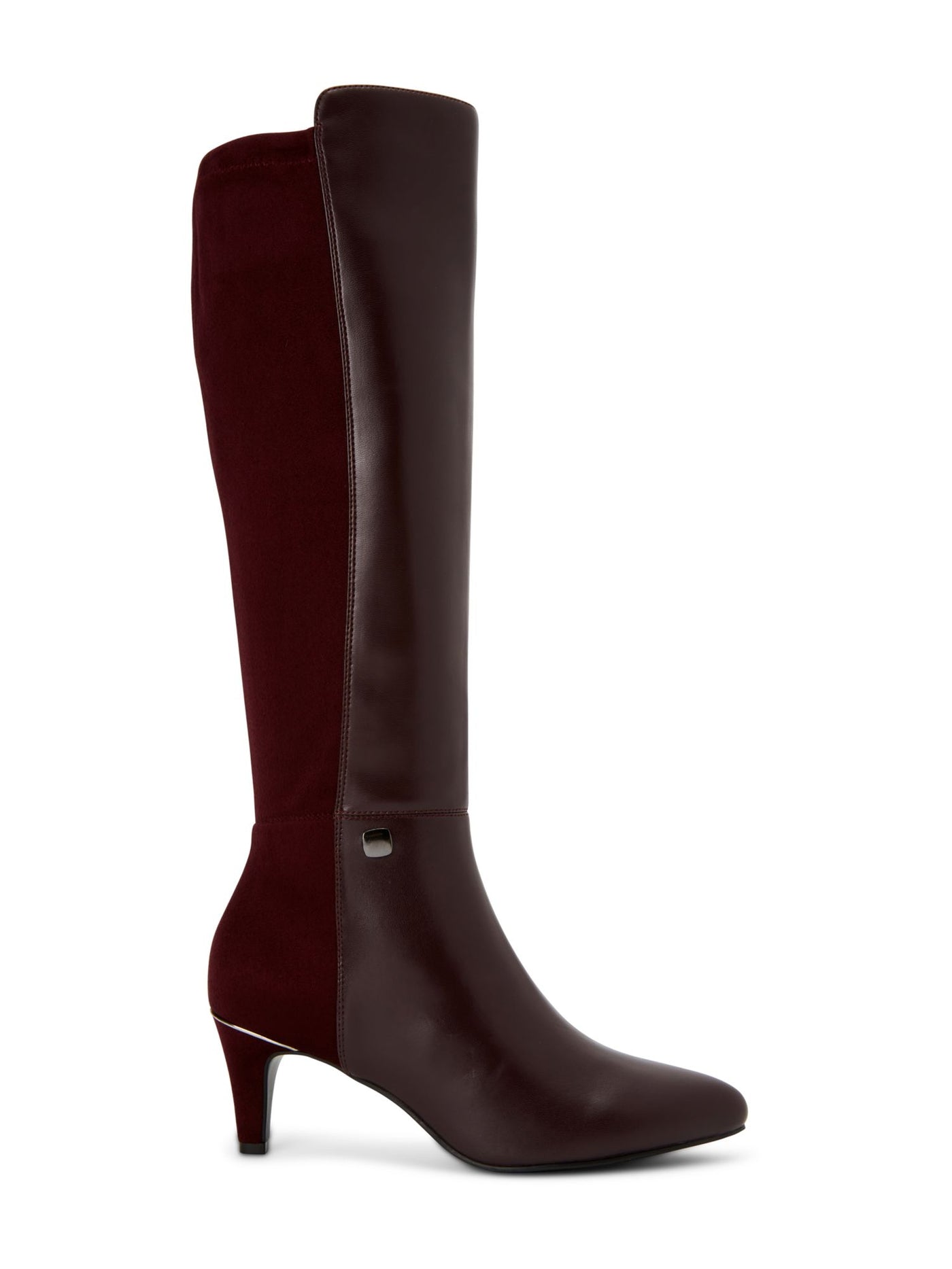 ALFANI Womens Burgundy Arch Support Cushioned Hakuu Almond Toe Kitten Heel Zip-Up Boots Shoes 11 M
