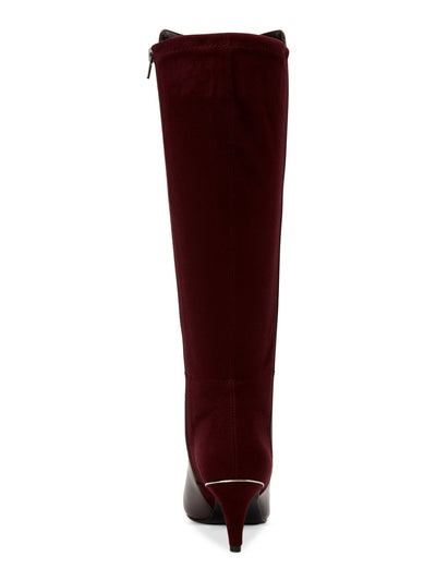 ALFANI Womens Purple High-Low Almond Toe Stiletto Zip-Up Dress Boots 5.5