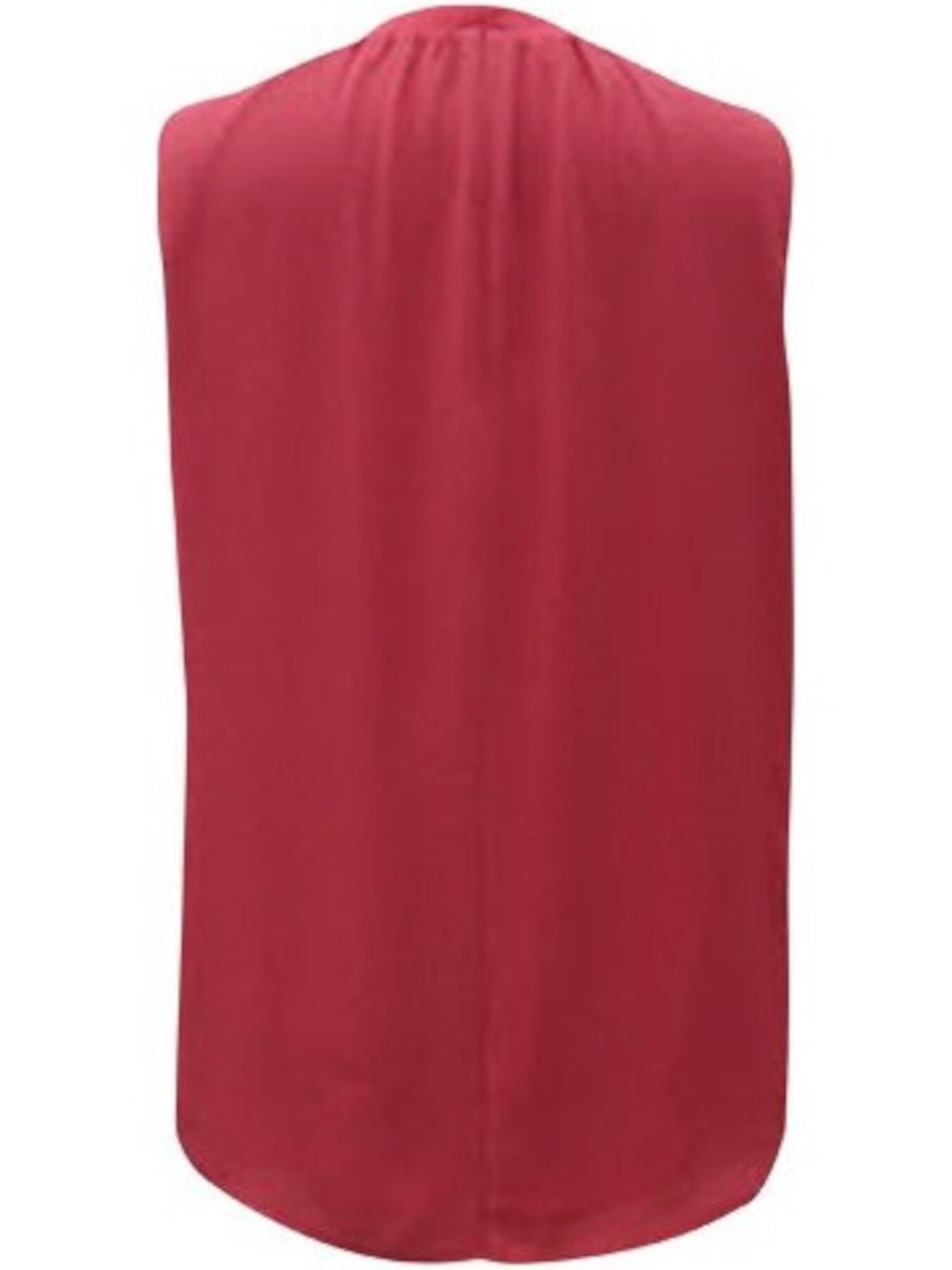 ALFANI Womens Red Pleated Zippered Mock Neck Sleeveless Top Size: S