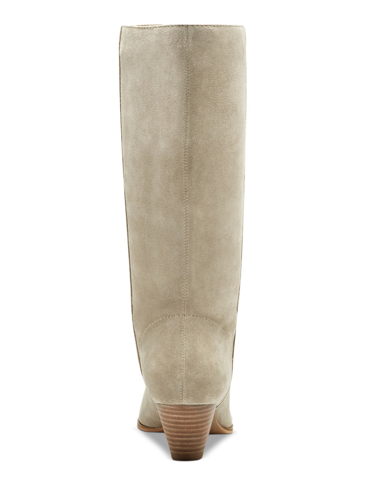 LUCKY BRAND Womens Beige Cushioned Pointed Toe Cone Heel Heeled Boots 9