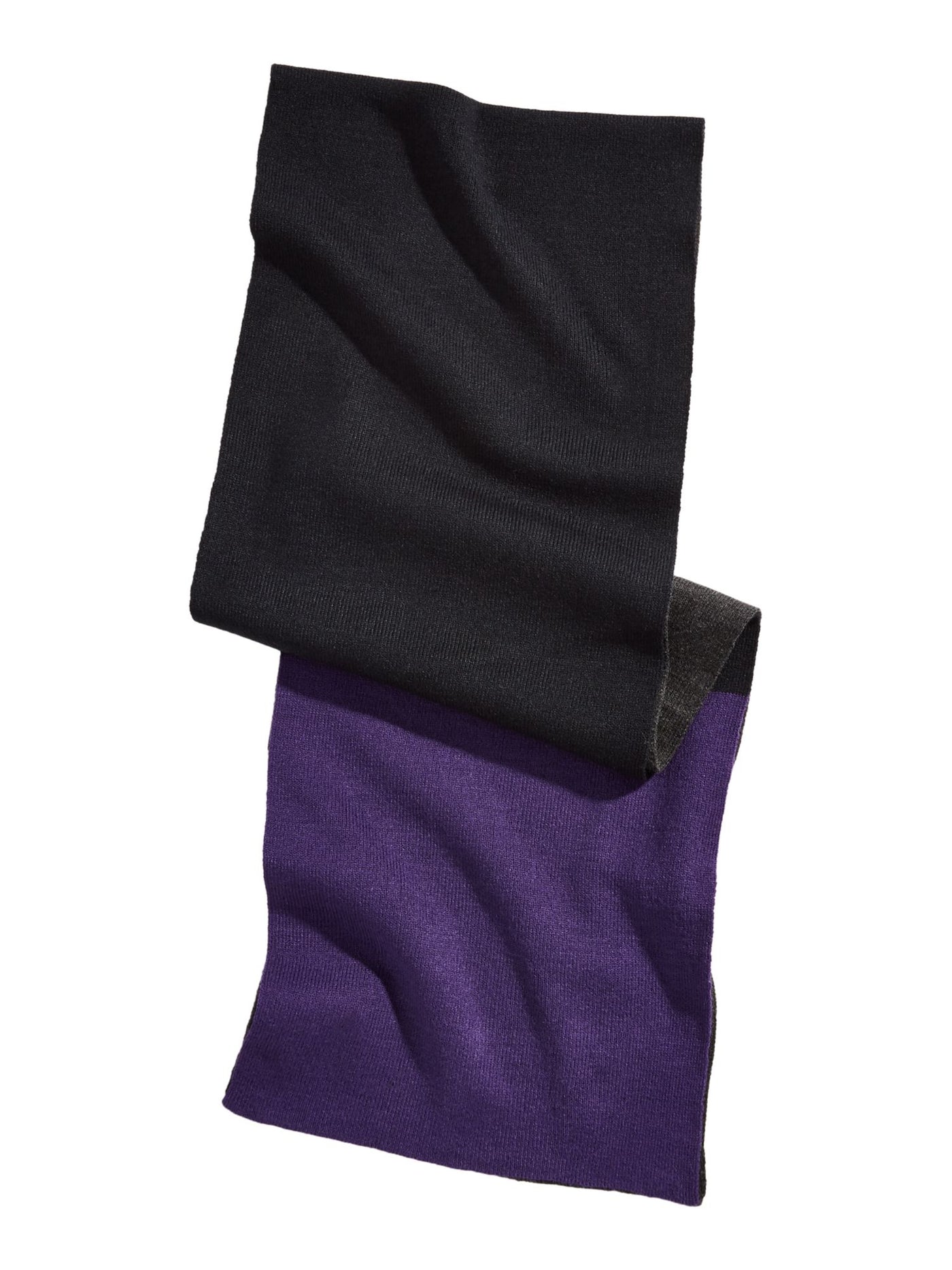 ALFANI Mens Purple Acrylic Colorblocked Blanket Scarf