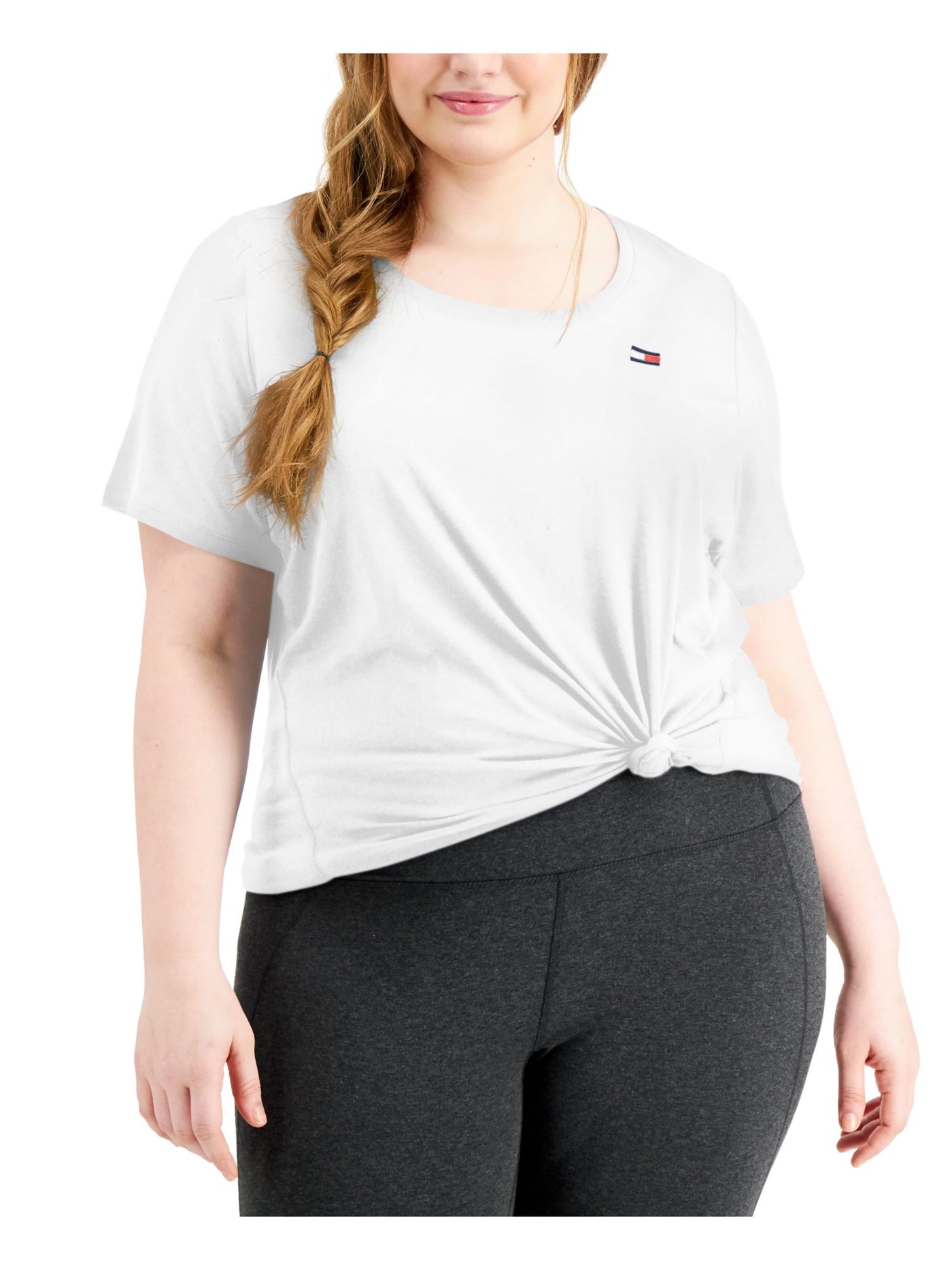 TOMMY HILFIGER SPORT Womens Short Sleeve Crew Neck T-Shirt