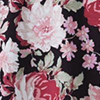 BARDOT Womens Slitted Floral Long Sleeve V Neck Tea-Length Faux Wrap Dress