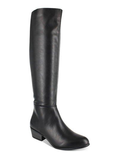 ESPRIT Womens Black Over The Knee Boot Almond Toe Block Heel Zip-Up Dress Boots 8.5