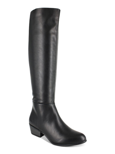 ESPRIT Womens Black Over The Knee Boot Almond Toe Block Heel Zip-Up Dress Boots 6 M