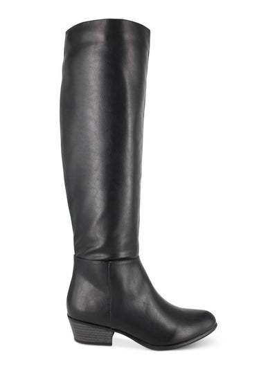 ESPRIT Womens Black Over The Knee Boot Almond Toe Block Heel Zip-Up Dress Boots 6 M