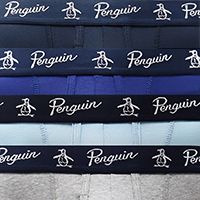 PENGUIN Intimates 4 Pack Navy Tagless Boxer Brief Underwear S