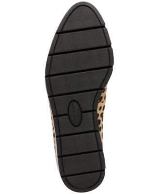 ANNE KLEIN Womens Beige Leopard Print 0.5" Platform Comfort Lalita Almond Toe Wedge Slip On Loafers Shoes M