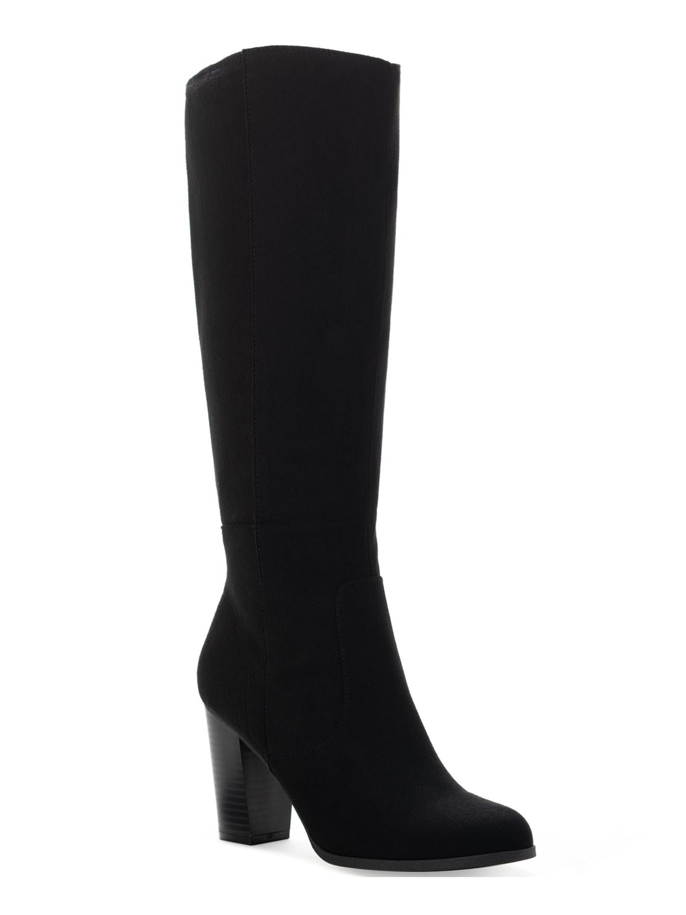 STYLE & COMPANY Womens Black Padded Cushioned Addyy Round Toe Block Heel Zip-Up Dress Boots Shoes 8.5 W XWC
